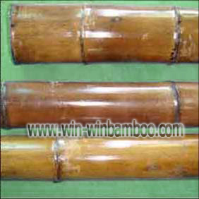 moso baked cook bamboo poles