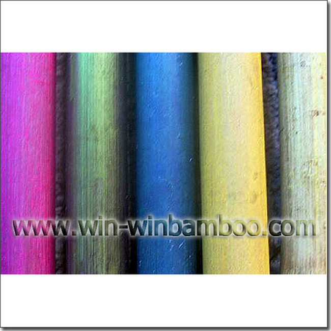 dyed different colors bambu canes