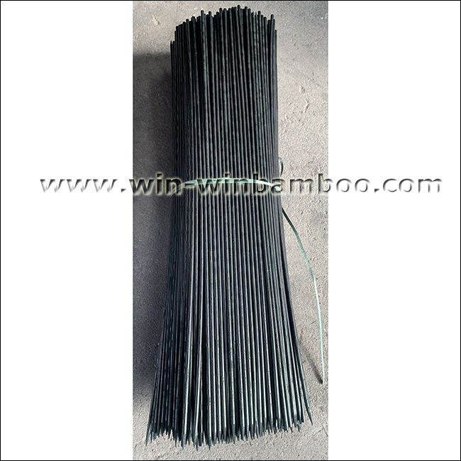 dyed black color bamboo flower sticks 