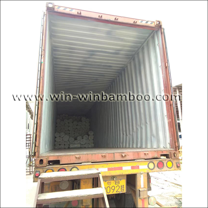 bamboo canes containers lading 