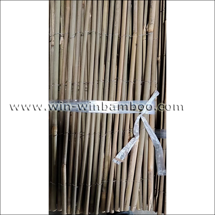 bamboo fence wire lines woven outside canes