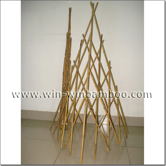 bamboo trellis pyramid tower shape