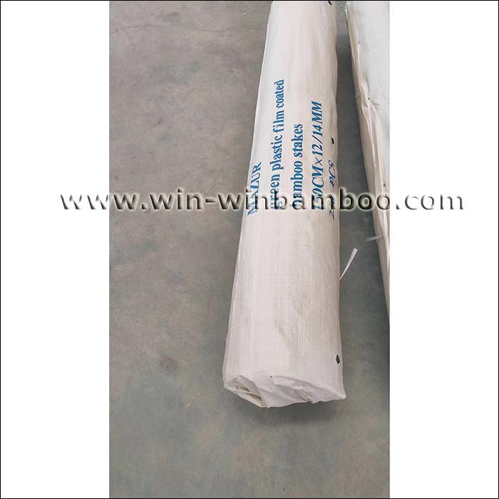 PE or PVC plastic coated bamboo canes