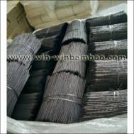dyed black color bamboo flower sticks of one-end pointed