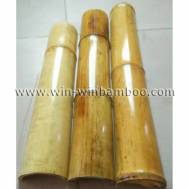 Roast Moso Bamboo poles with varnishing oil