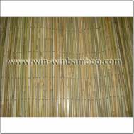 Garden bamboo fencing of wire woven outside round canes