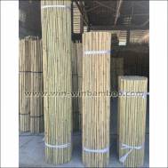 Tonkin Bamboo fences of wire lines woven inside the canes