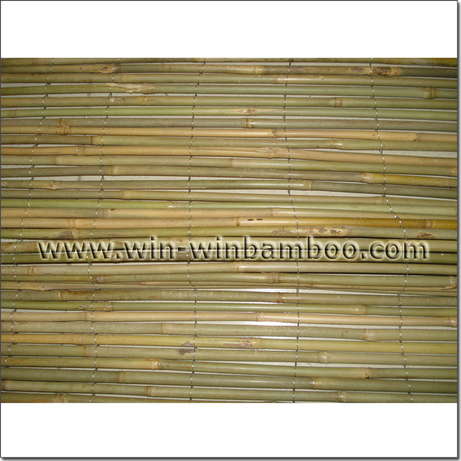 bamboo fence wire outside woven